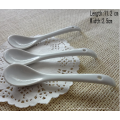 Hot sell porcelain personalized spoon with curved handle